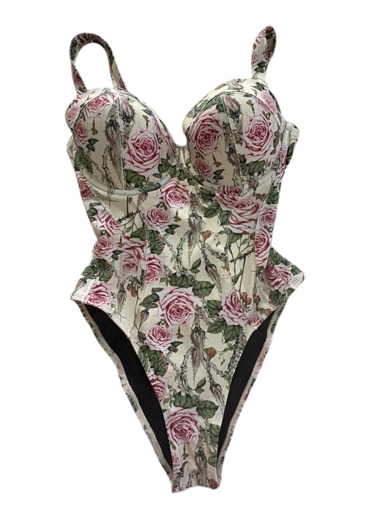Ta3 Other - TA3 High Cut Floral Lushy High Cut Thorny Rose Size M R/L torso Cup F/G RARE NWT